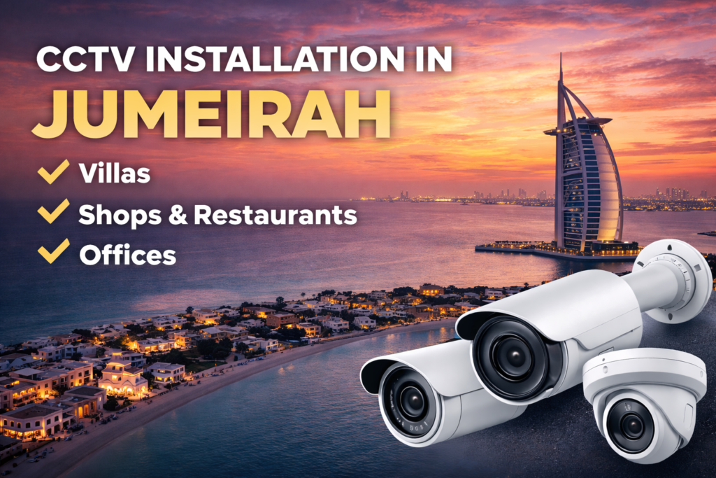 CCTV installation services in Jumeirah Dubai for villas apartments and businesses