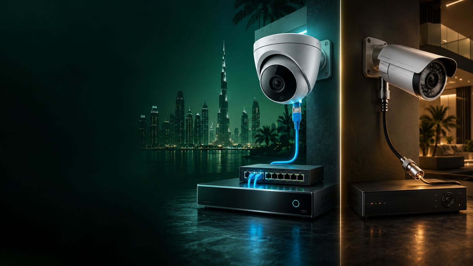 IP vs analog CCTV comparison — WIFI PALACE Dubai