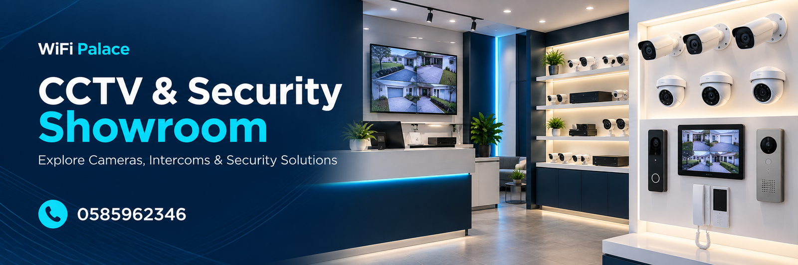 CCTV shop Bur Dubai — WIFI PALACE showroom interior